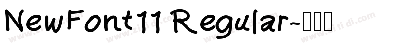 NewFont11 Regular字体转换